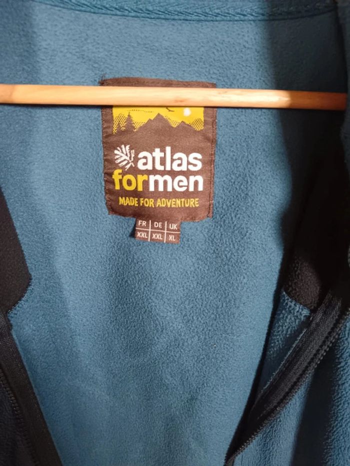 C12 veste polaire bleu/noir Atlas formen XXL - photo numéro 3