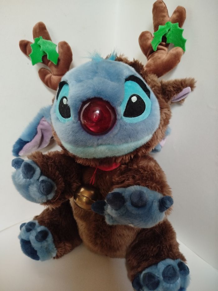 Peluche Stitch renne de Noël - photo numéro 2
