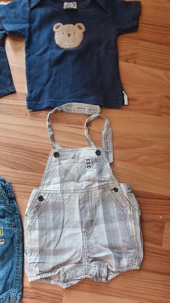 lot ete garçon 6 mois salopette et tee shirt 13 pièces - photo numéro 4