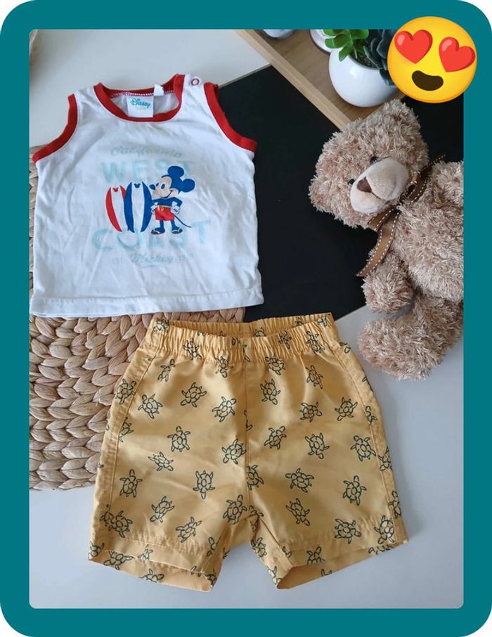 Ensemble d'été Disney garçon Taille 6 mois🌿🐯 - photo numéro 5