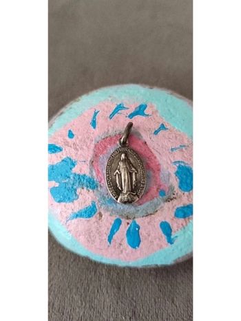 Médaille vierge argenté