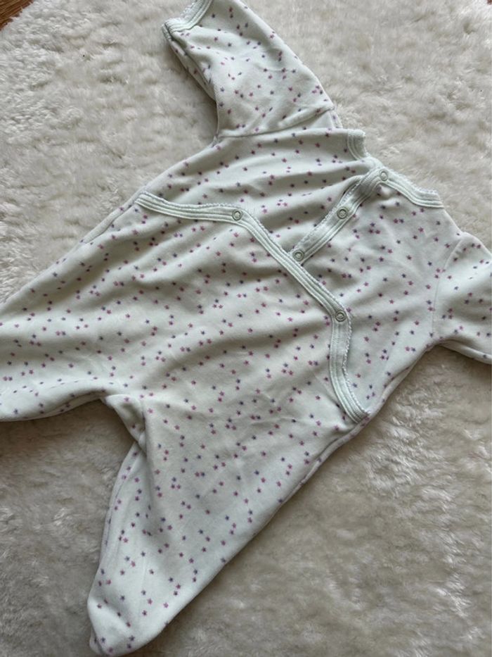 Pyjamas fille vert étoilé | Petit Bateau | Taille 3 mois - photo numéro 4