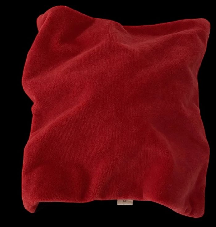 B6262❤️ Doudou Plat Mouchoir Lion Toulouse Stade Toulousain Rouge Noir Rugby - photo numéro 2