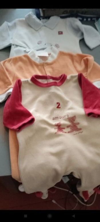 #kytie3moisgarcon. Lot de 3 grenouillère taille 3 mois