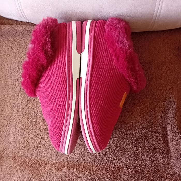 Faby27800 Pantoufles - chaussons en velours pour l'hiver - couleur : bordeaux - Fourrure à la chevil - photo numéro 4