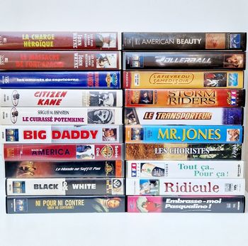 📼 LOT 20 VHS K7 VIDÉO