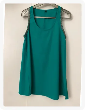 Débardeur bijou vert Pimkie