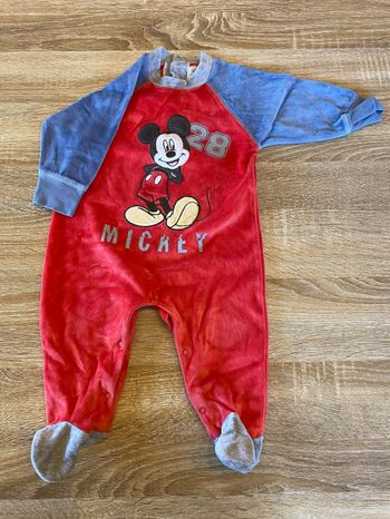 Pyjama velours Mickey