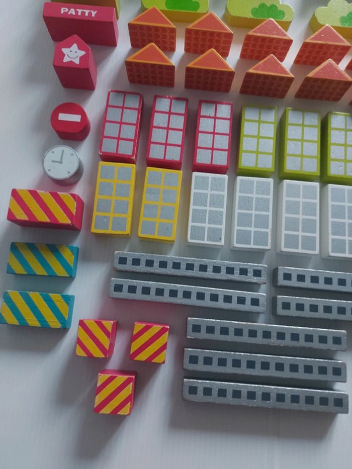 Lot de blocs de construction en bois, 68 pièces - photo numéro 6