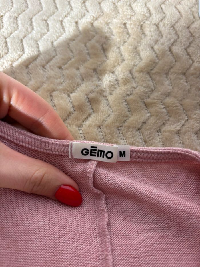 💖 Pull oversize rose poudré Gémo - Taille M (ample) - photo numéro 4