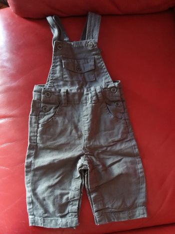 Salopette garçon toile 3 mois