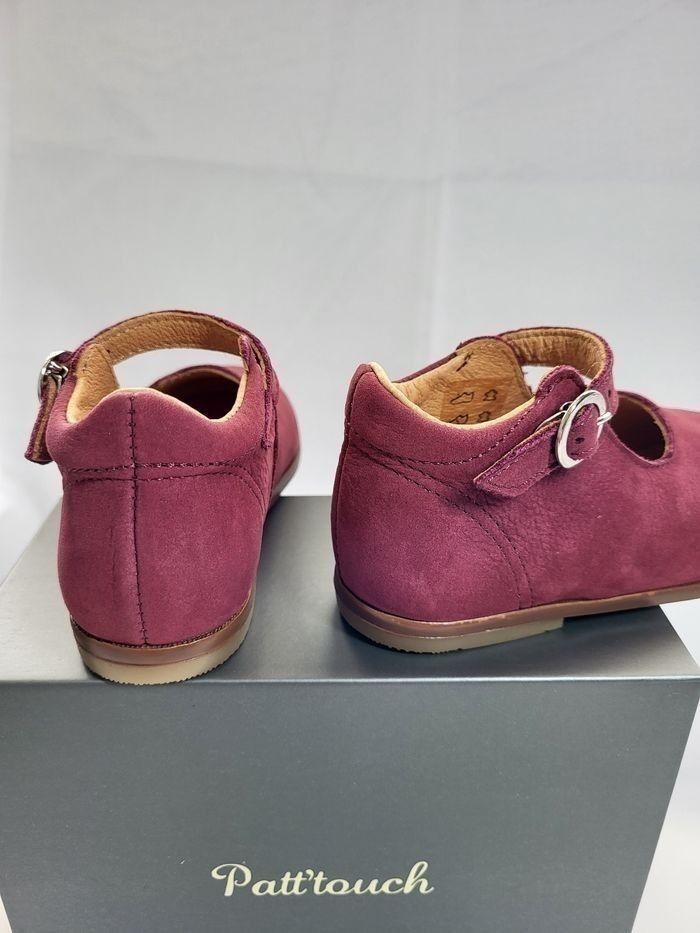 Chaussures charles IX fille en cuir framboise Point 23 Made in France 🇨🇵 - photo numéro 3