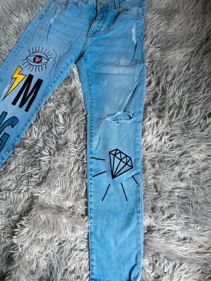 Magnifique Jean ultra Mode, Zara 11/12 ans - photo numéro 7