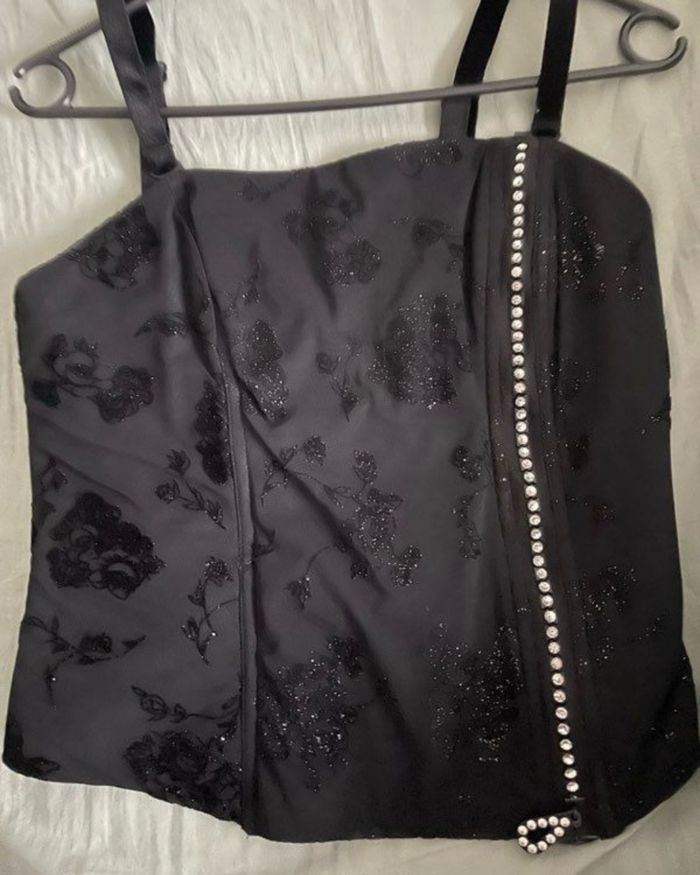 Bustier femme noire : 38