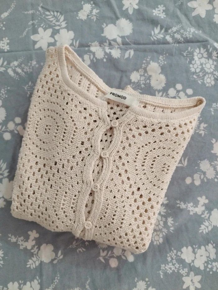 Très jolie maille crochet Promod taille M neuf - photo numéro 6