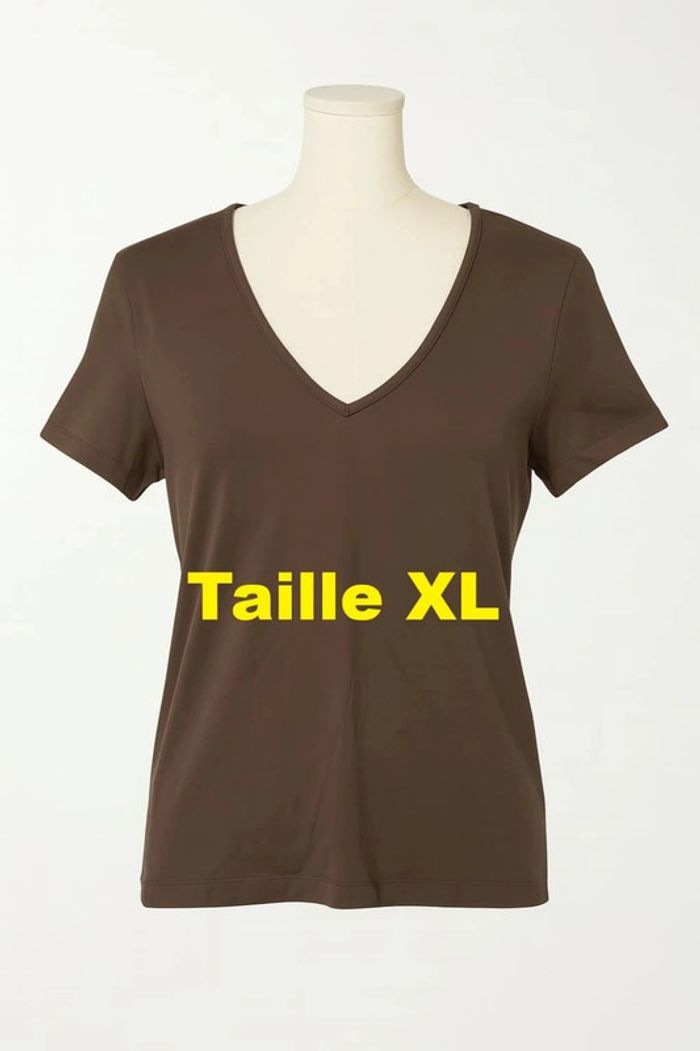 Tee shirt manche courte marron Mexx Taille XL