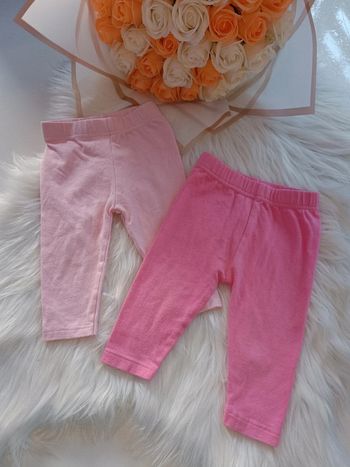 Lot legging rose bébé fille