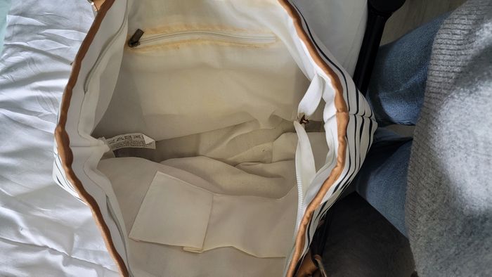 Sac à main blanc et bleu - photo numéro 2