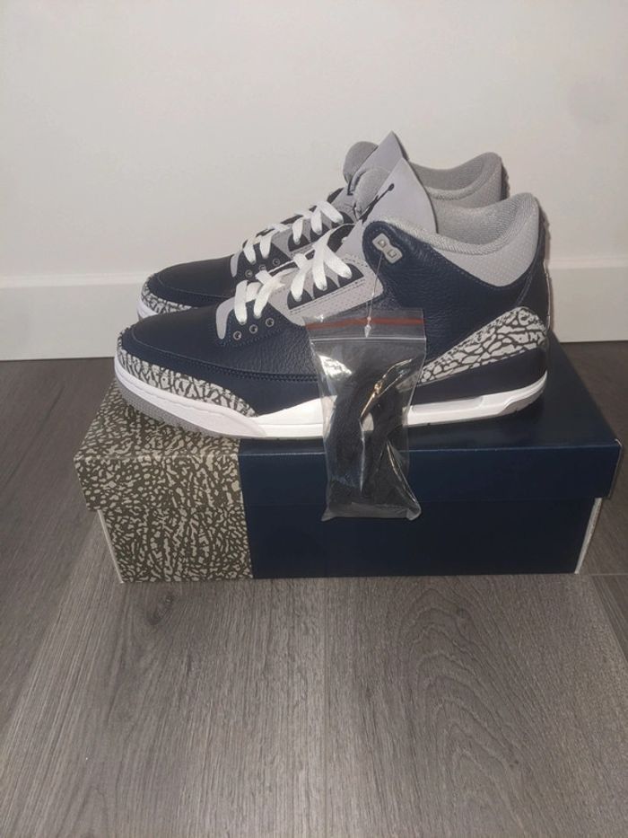 Nike Air Jordan 3 georgetown midnight navy 2021 facture BSTN