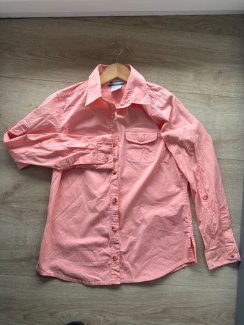 Chemise Columbia Randonnée Rose Saumon - Manches Retroussables - Taille M