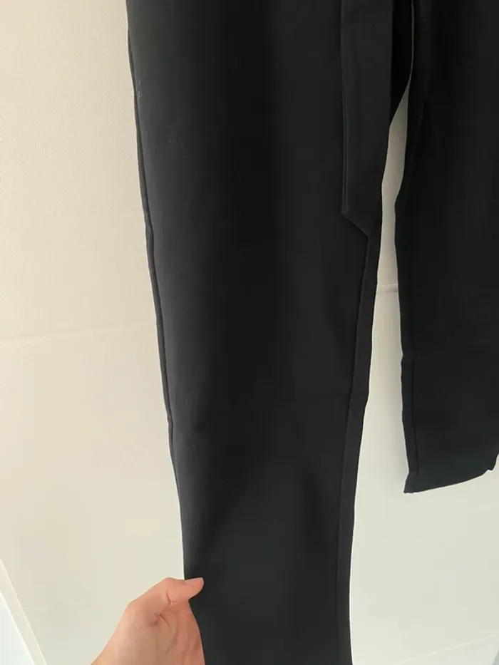 Pantalon habillé avec fronces et ceinture à nouer Only - Taille L - photo numéro 6