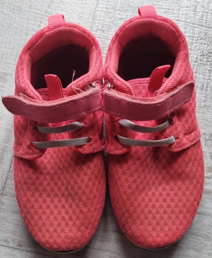 Basket en toile légère rose fluo p30 - photo numéro 4