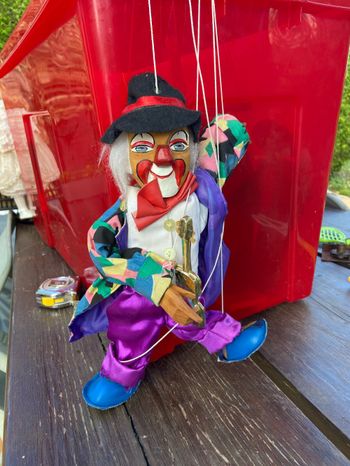 Clown marionnette à fil