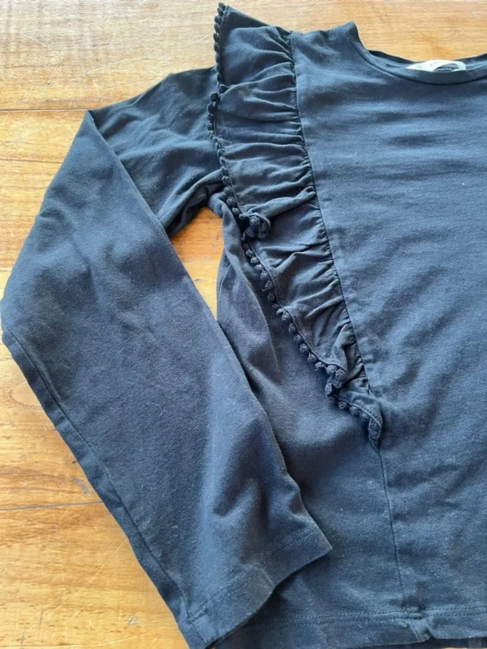 T-shirt manches longues noir - photo numéro 2
