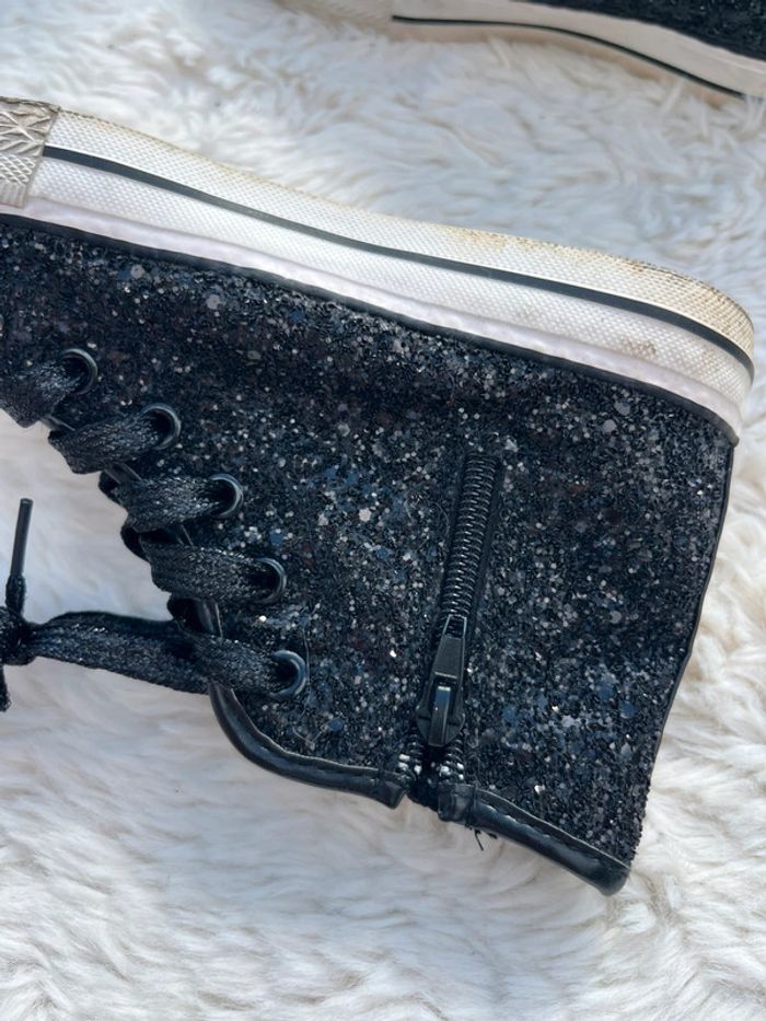 Chaussures montantes à paillettes - photo numéro 5