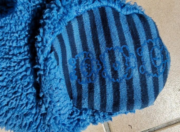 Adorable pantalon polaire bouclée bleu - Doudou pour l'hiver - Taille 6 mois (23) - photo numéro 3