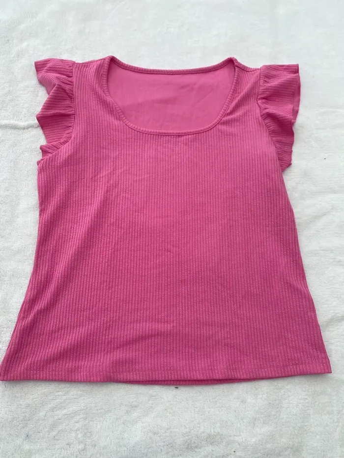 Teeshirt débardeur rose vif fuschia neuf - photo numéro 8