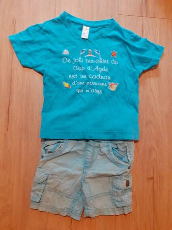 T-shirt + shirt - 2 ans