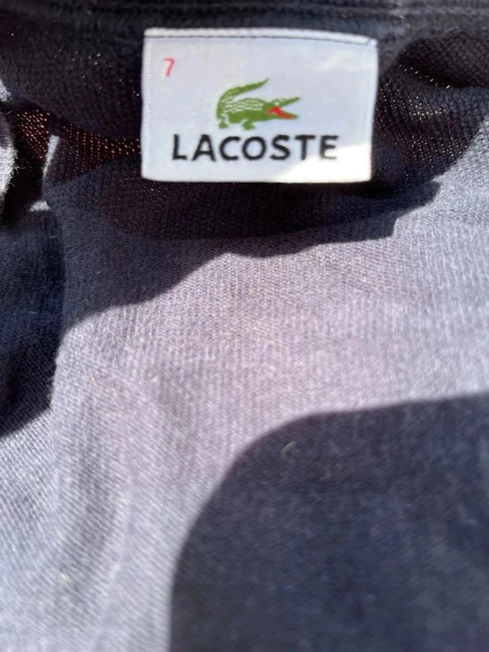 Gilet bleu marine Lacoste taille 7 XXL - photo numéro 4