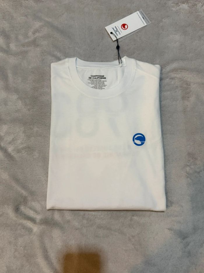 Compagnie de Californie - Tee-shirt manches longues "Long 83 sport" Blanc, taille L