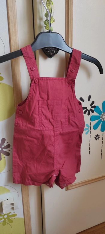 Salopette short toile