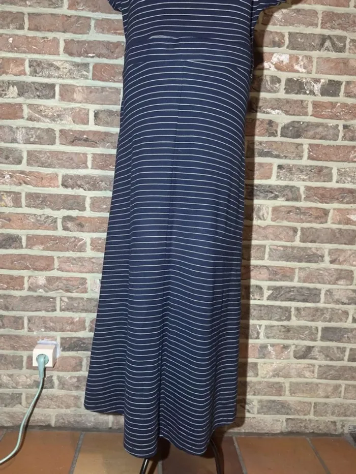 Robe longue Esprit bleu et blanche lignée Taille F : L - photo numéro 11