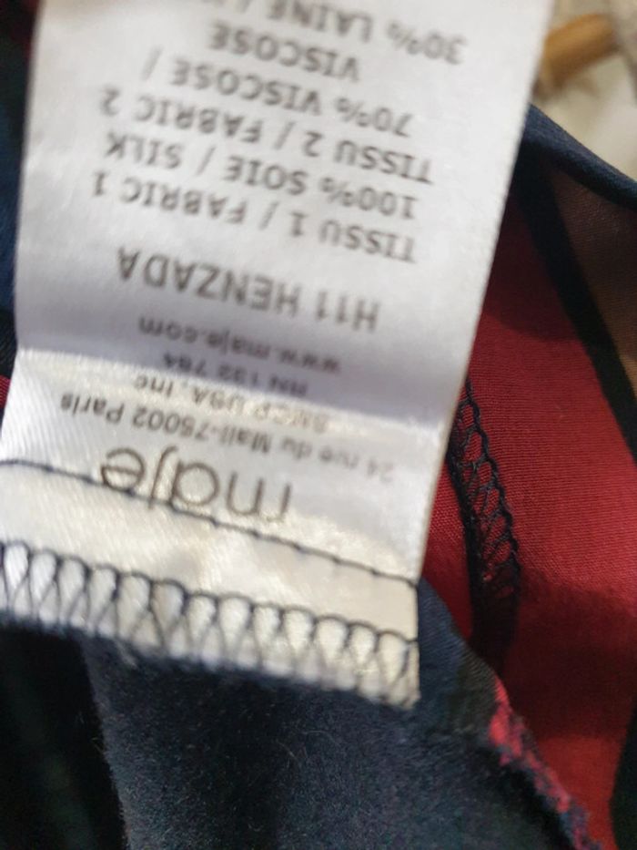 Top Haut Blouse 100% soie Maje Taille 1 - photo numéro 4