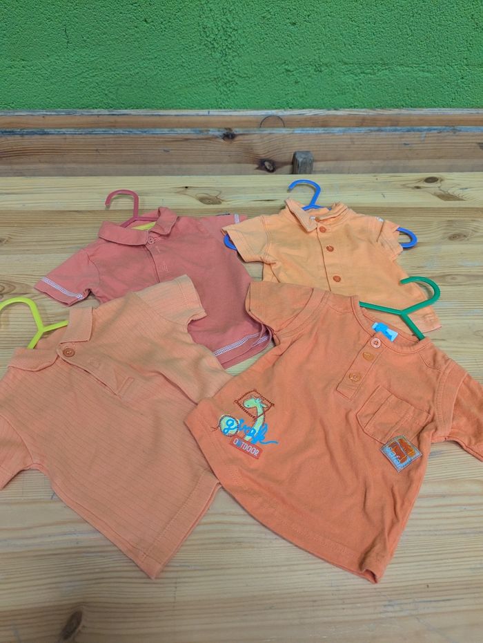 Lot 4 chemises et polos 3 mois