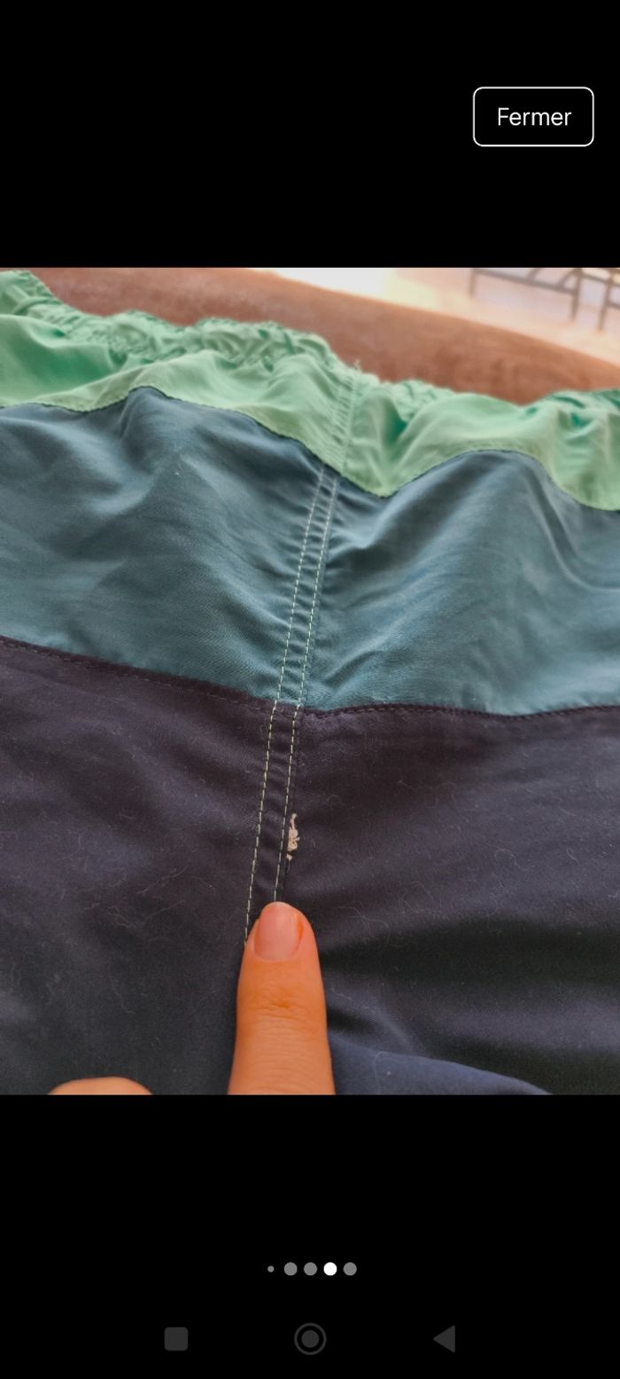 Short de bain homme bleu - S - photo numéro 7