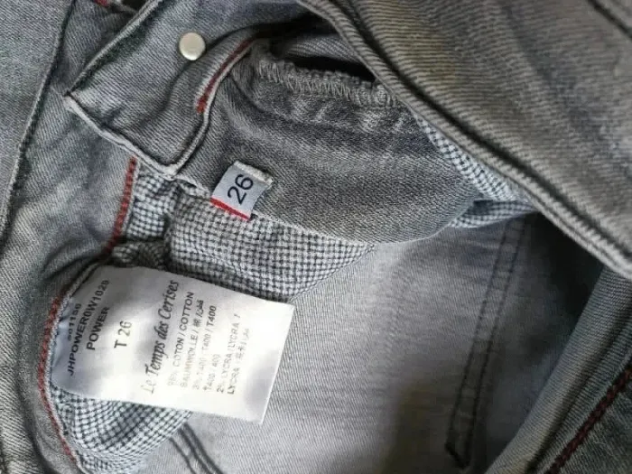 Jean Le Temps Des Cerises power, slim destroy ,taille mi-haute à l'avant haute à l'arriere ,stretch - photo numéro 12