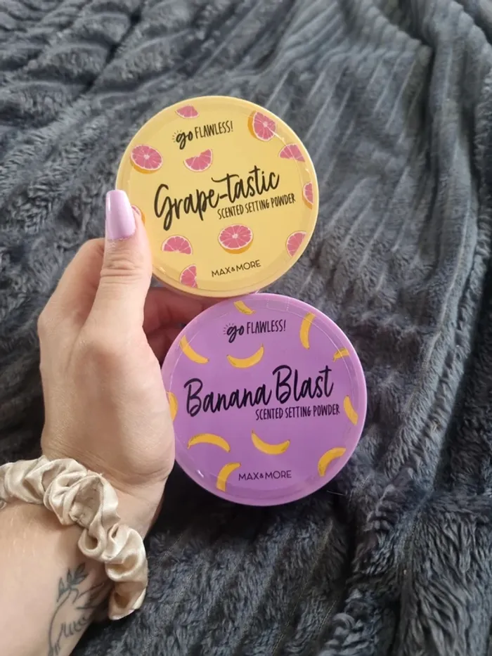 lot de 2 poudre libre max & more banana et grape tastic