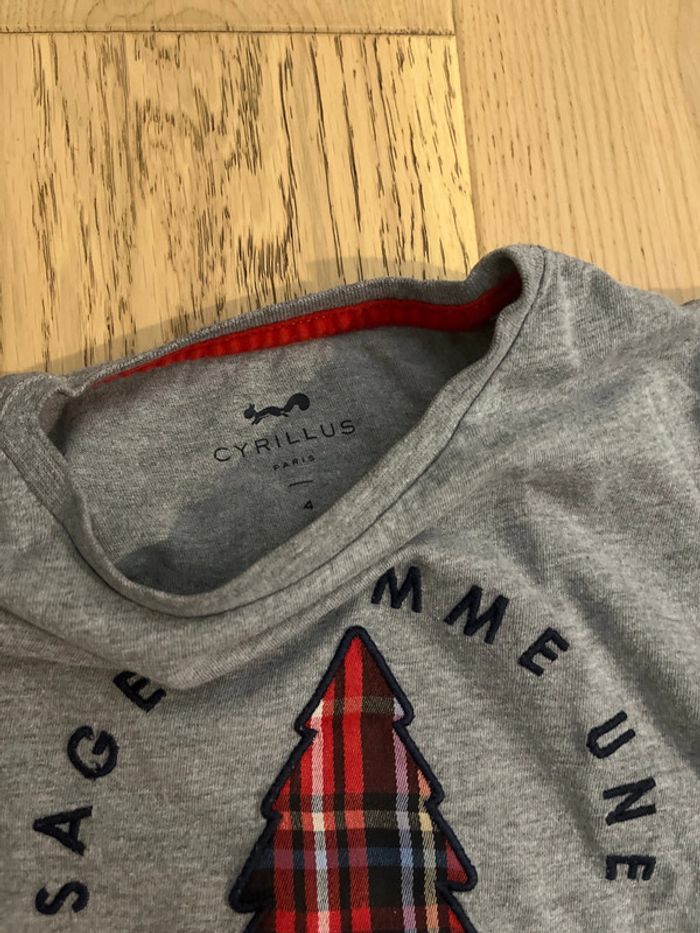Ensemble, jean et T-shirt petit bateau, 4 ans - photo numéro 3