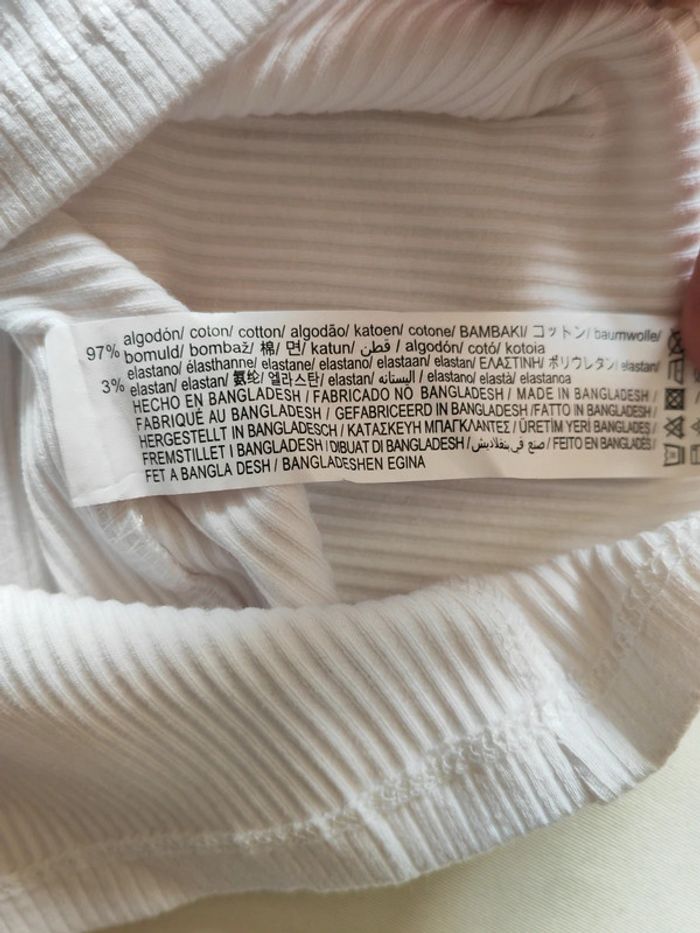 Robe blanche, taille S, Bershka - photo numéro 4