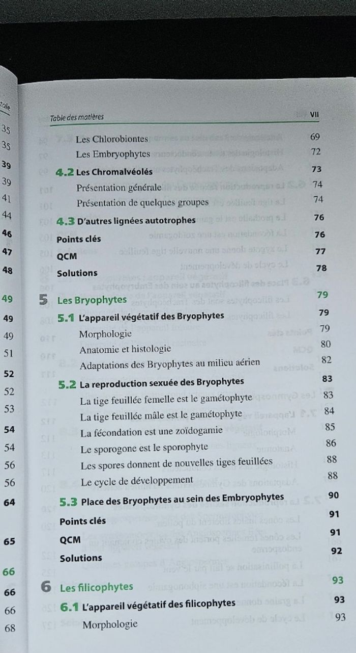 Manuel Biologie végétale - Cours + QCM + QROC - Licence/Prépa/Master - photo numéro 5
