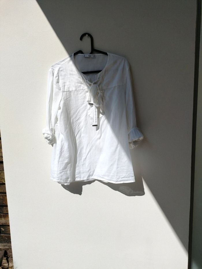 blouse été voile de coton Mango M - photo numéro 2