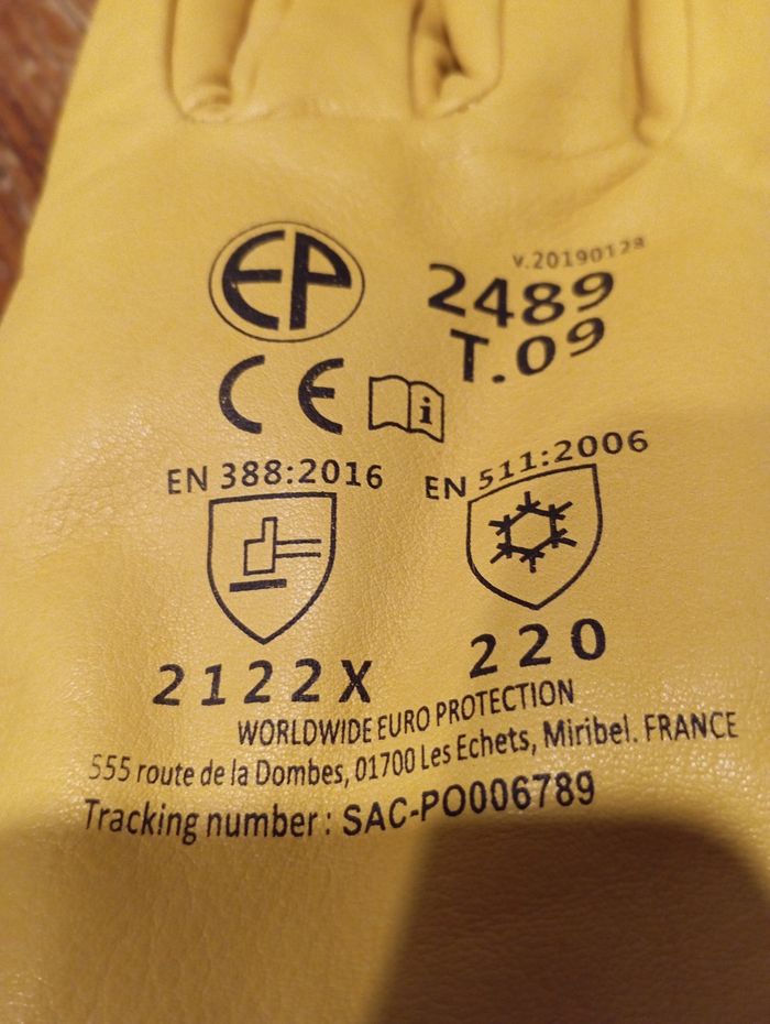 Gants cuir anti froid - photo numéro 5