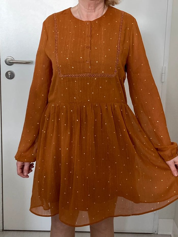 Robe fluide cognac - photo numéro 9