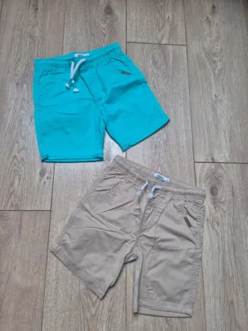 Lot de 2 shorts gémo beige et menthe 4 ans neufs jamais portés