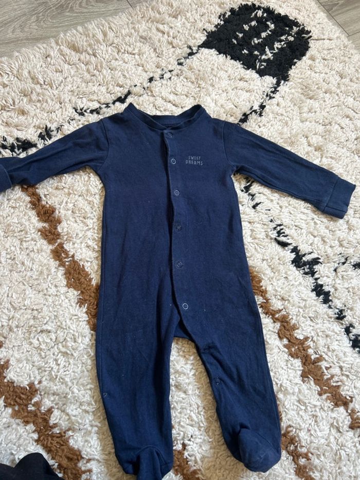 Pijama léger bleu marine
