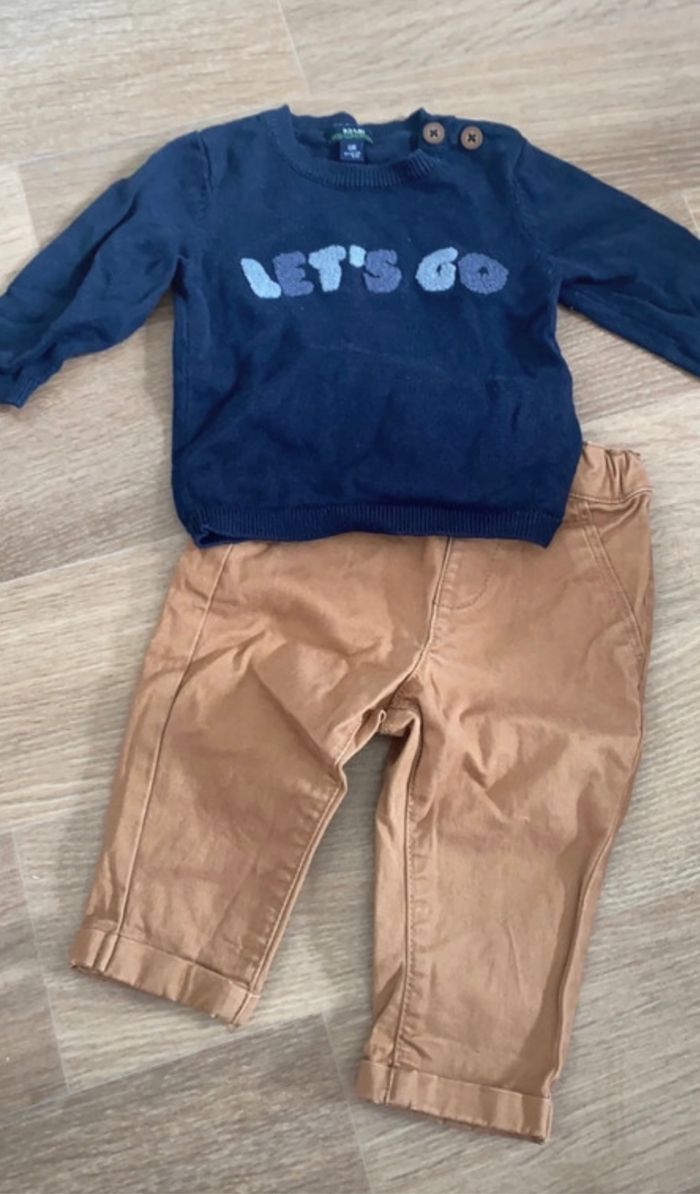 Pull + pantalon 6 mois
